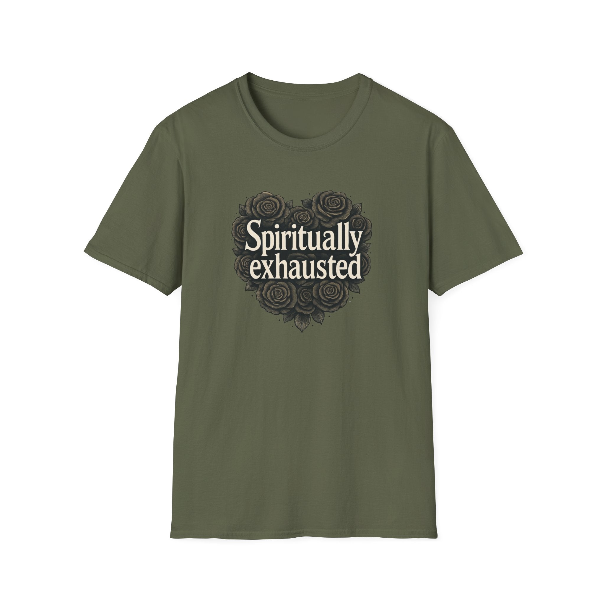 Spiritually Exhausted - Heart - T-Shirt