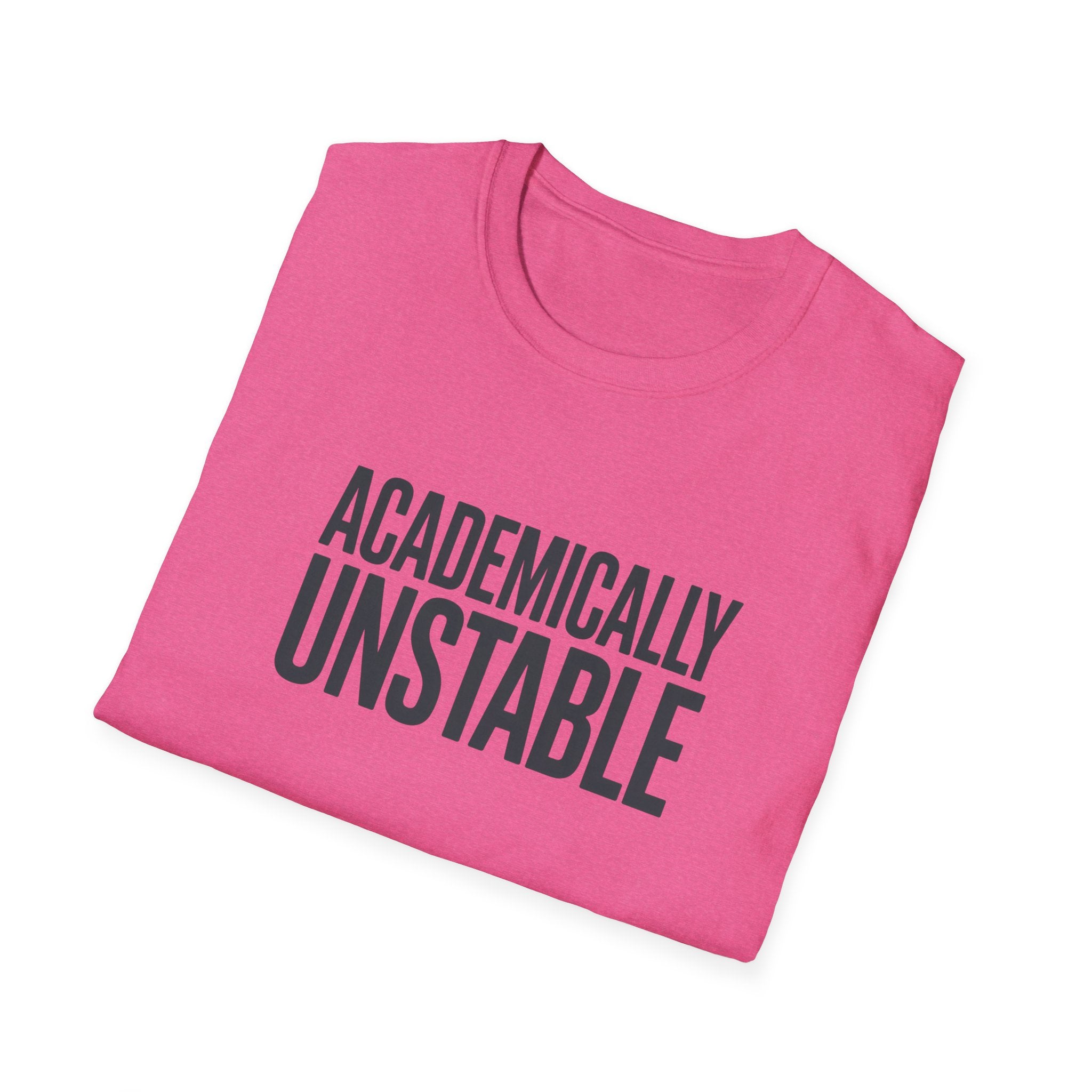 Academically Unstable - Text - T-Shirt
